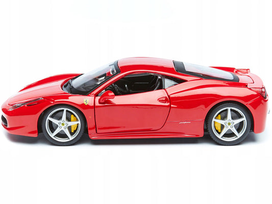 Ferrari 458 Italia Red 1/24 Diecast Model Car by Bburago-0