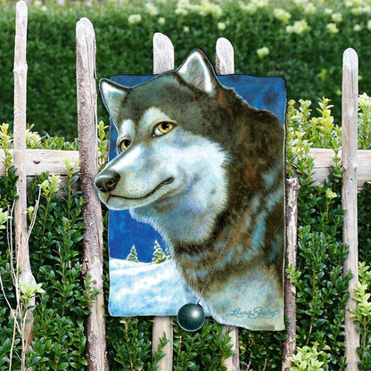 Snow Tracks Holiday Outdoor Decor Large Ornament by Laura Seeley - Pets Dog and Cats Decor - 8511014M-1