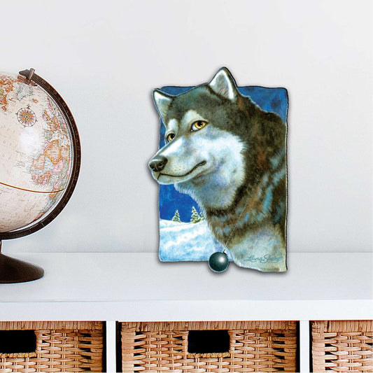 Snow Tracks Holiday Outdoor Decor Large Ornament by Laura Seeley - Pets Dog and Cats Decor - 8511014M-0