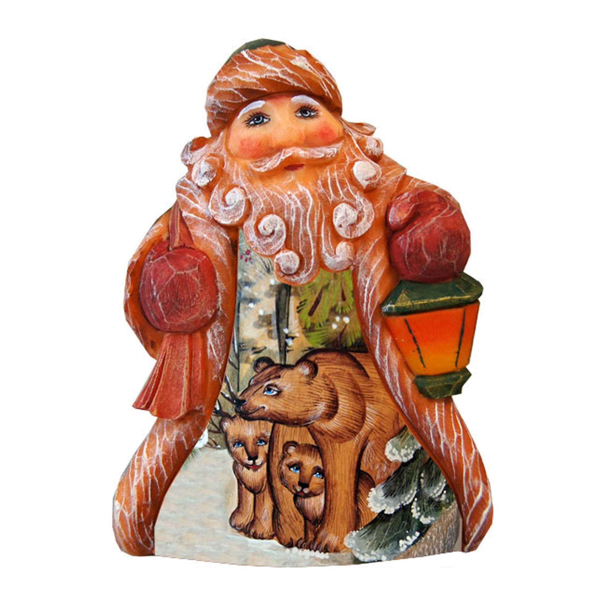 Bear Family Tiny Tale Santa Handcrafted Christmas Figurine - G. DeBrekht - Christmas Santa Snowman Decor - 561613-3