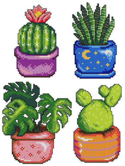 "Cactus" 108CS Counted Cross-Stitch Kit-0