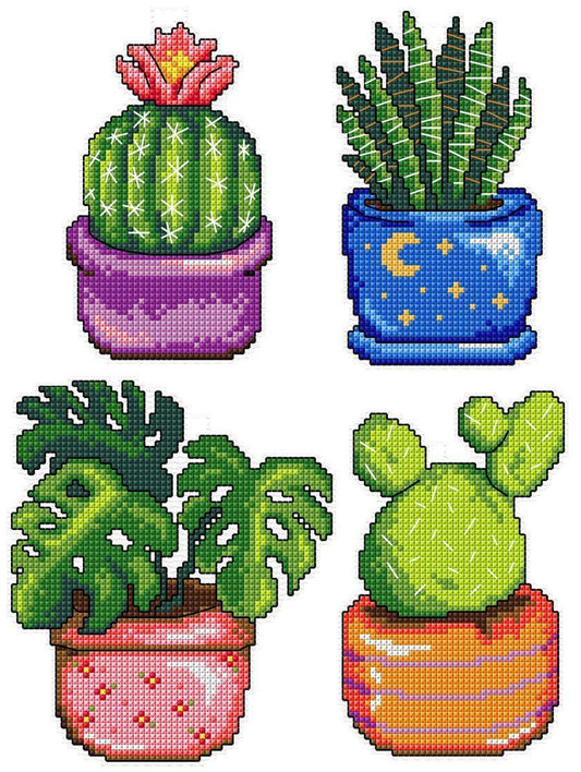 "Cactus" 108CS Counted Cross-Stitch Kit-0