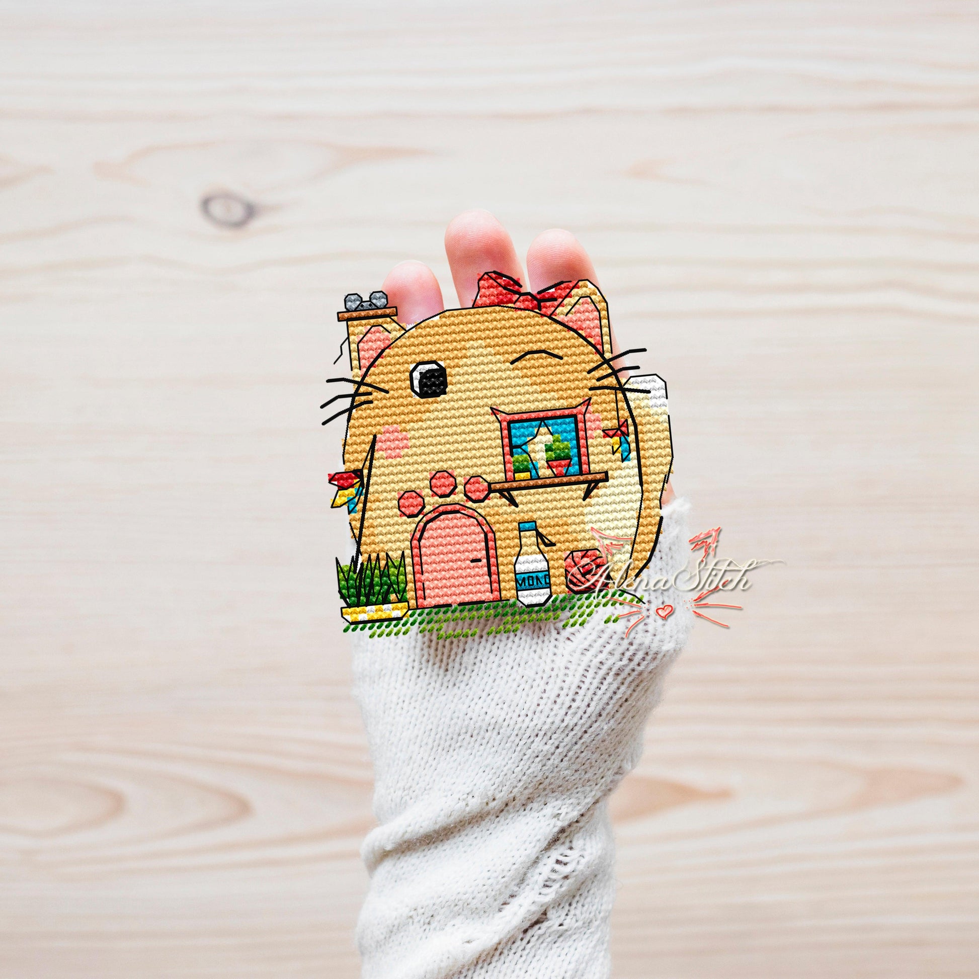 Cat-house - PDF Cross Stitch Pattern-1