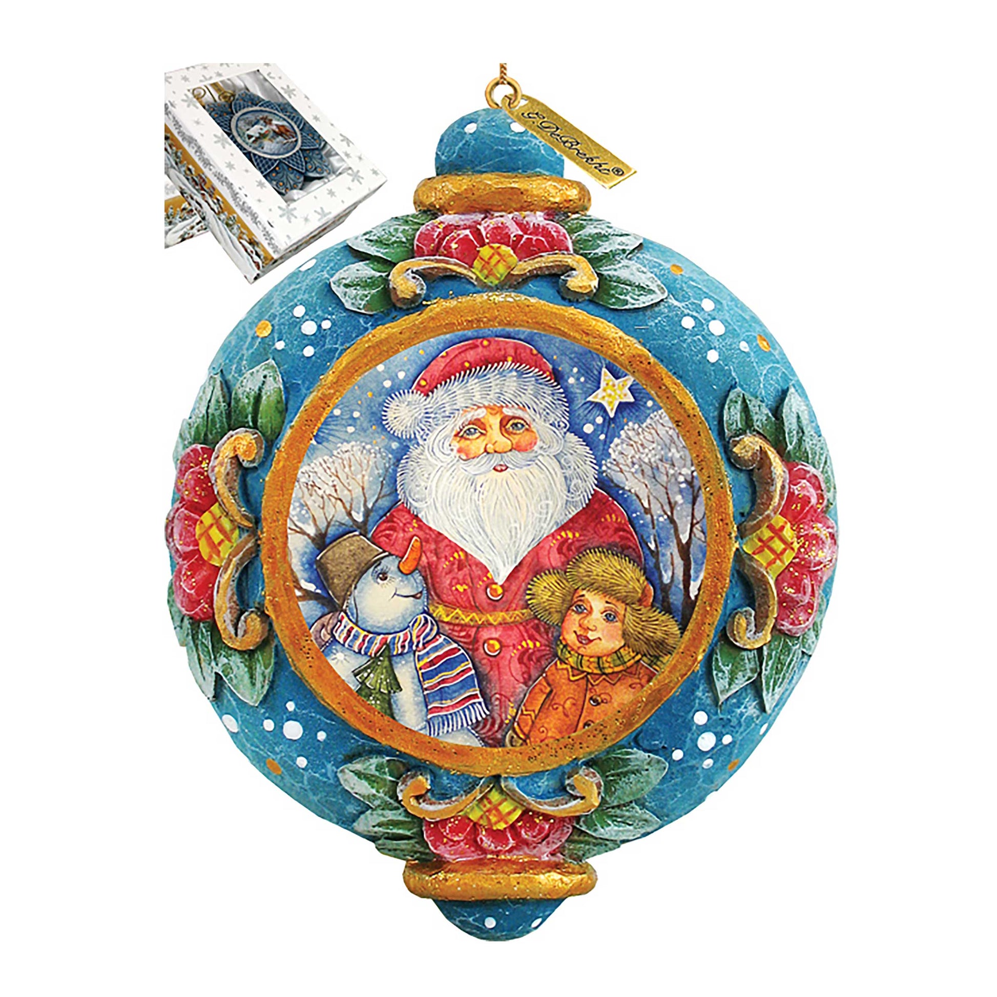 Friendship Sculpted Hand-Painted Christmas Ornament by G. DeBrekht - Christmas Decor - 6102424-2