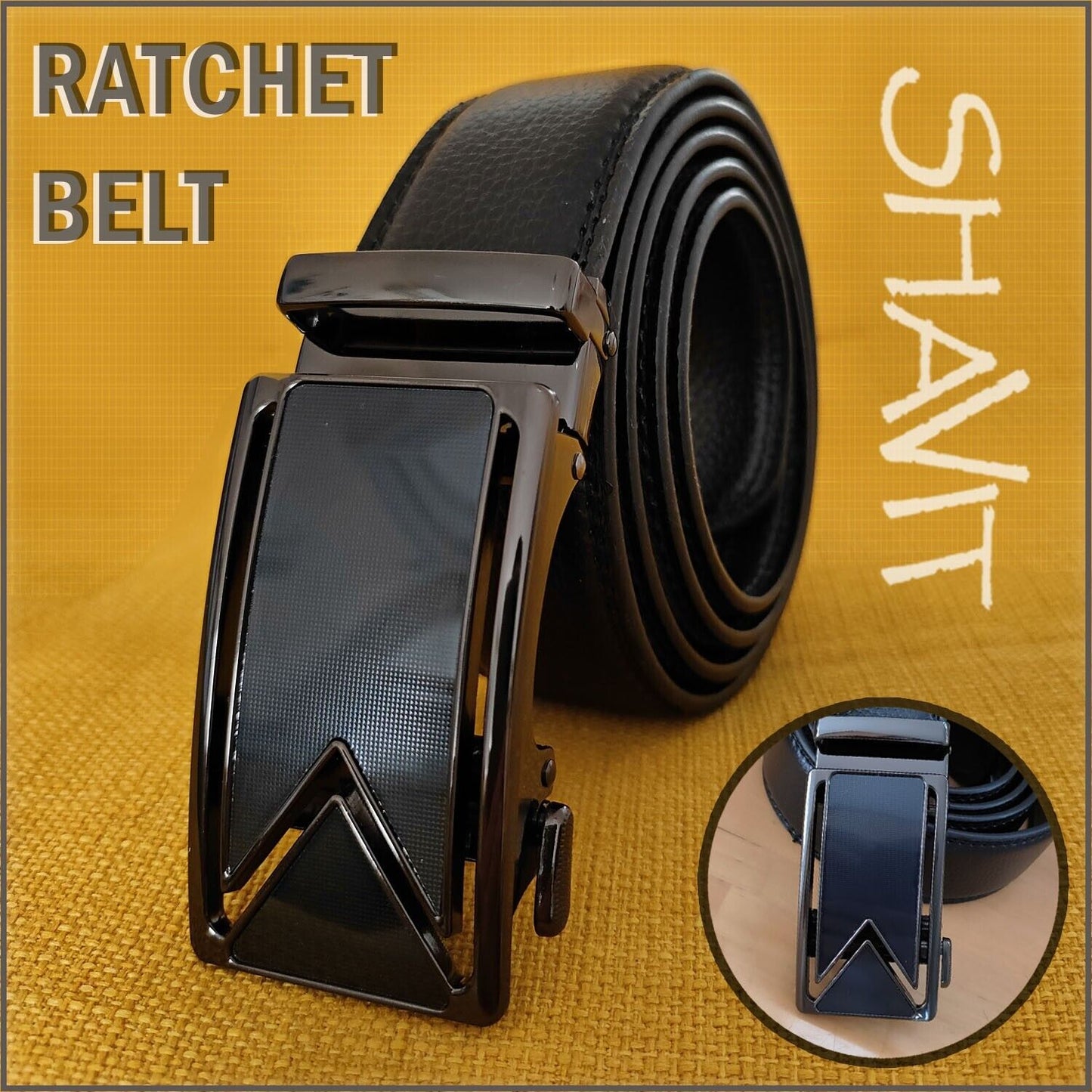 Slide Buckle Ratchet Belts For Men