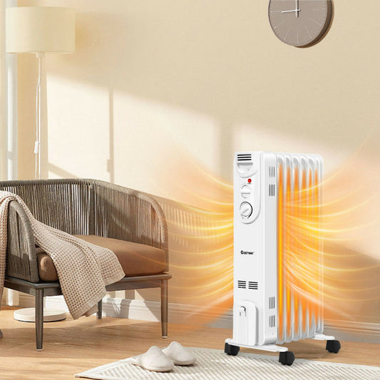 1500W Electric Space Heater with 3 Heat Settings and Safe Protection-0