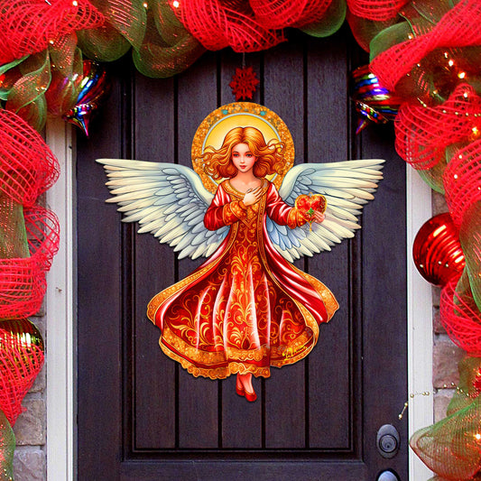 Angel with Love Holiday Door Decor by G. Debrekht - Nativity Holiday Decor - 8652816H-0