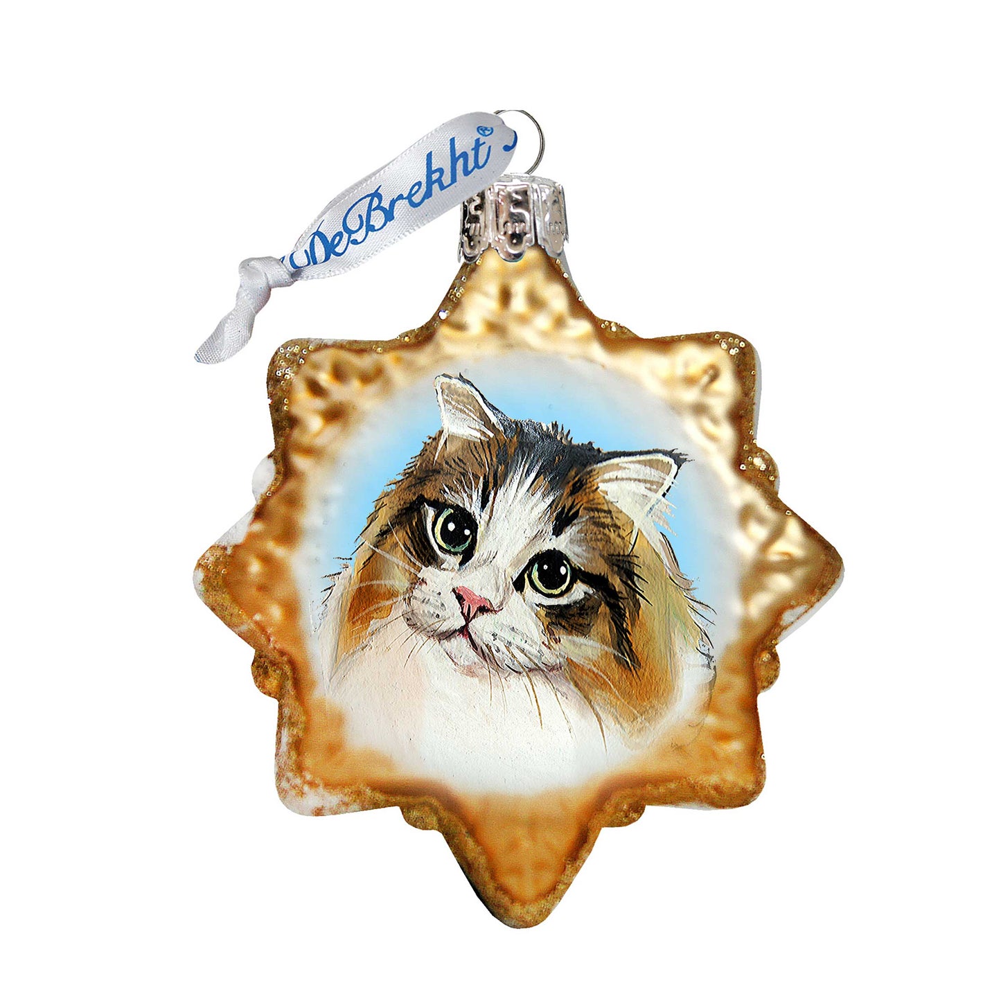 Kitty Cat Mercury Glass Ornament by G. DeBrekht - Pets Dog and Cats Decor - 774022-4
