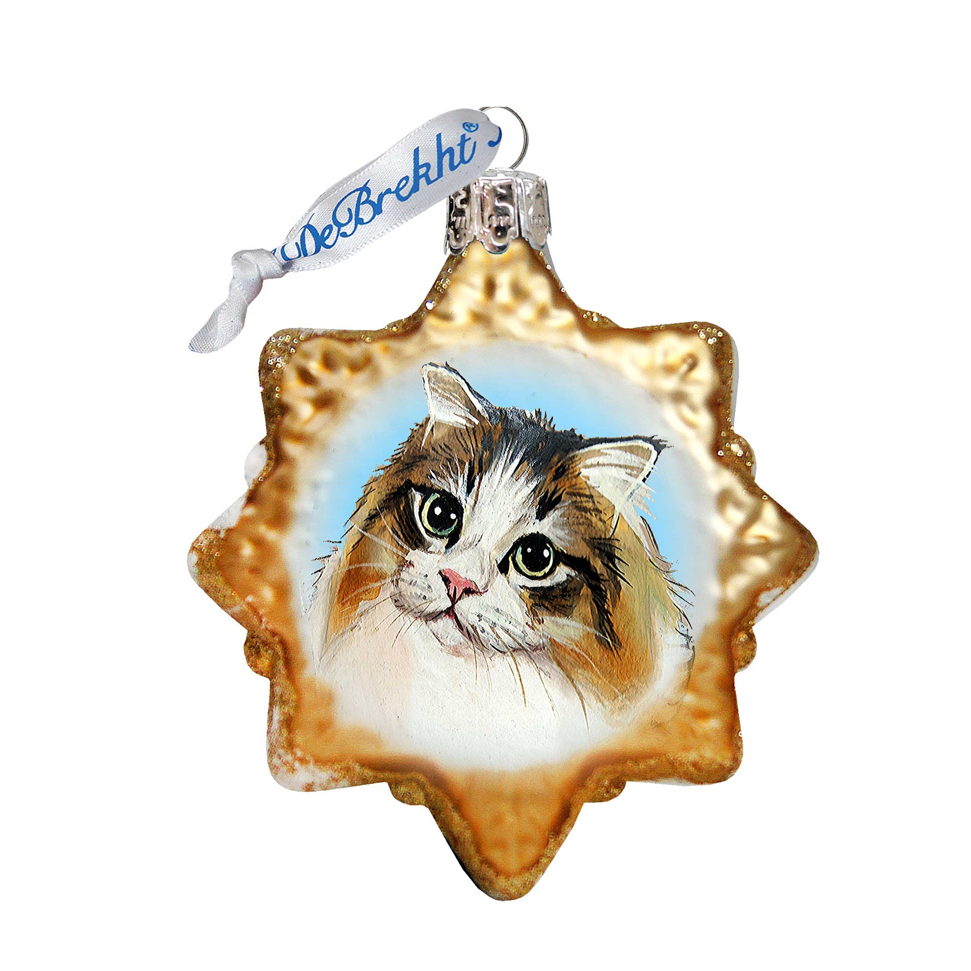 Kitty Cat Mercury Glass Ornament by G. DeBrekht - Pets Dog and Cats Decor - 774022-4