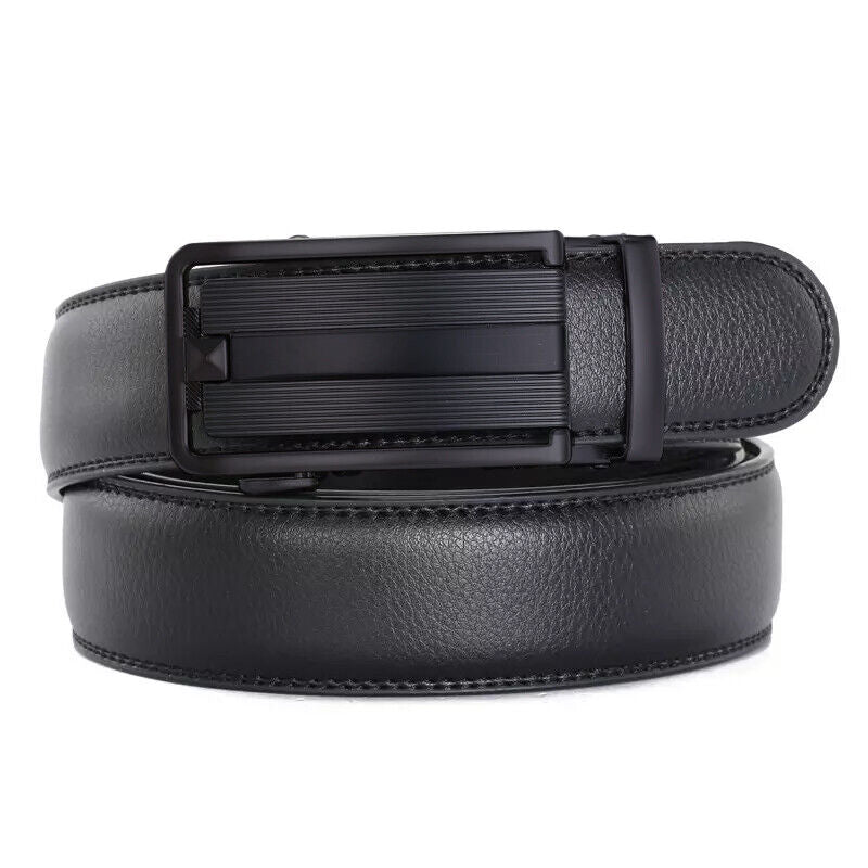 Men's Ratchet Belt Leather Mens Belt With Slide Buckle Ratchet Belts