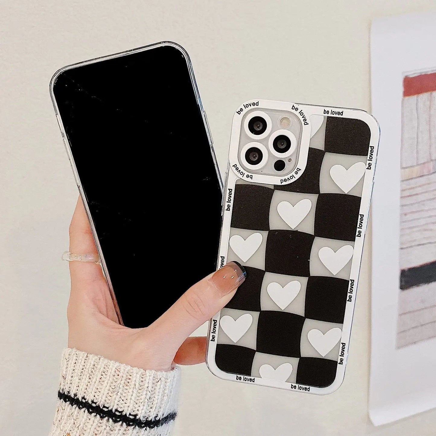 Checkered Heart Case