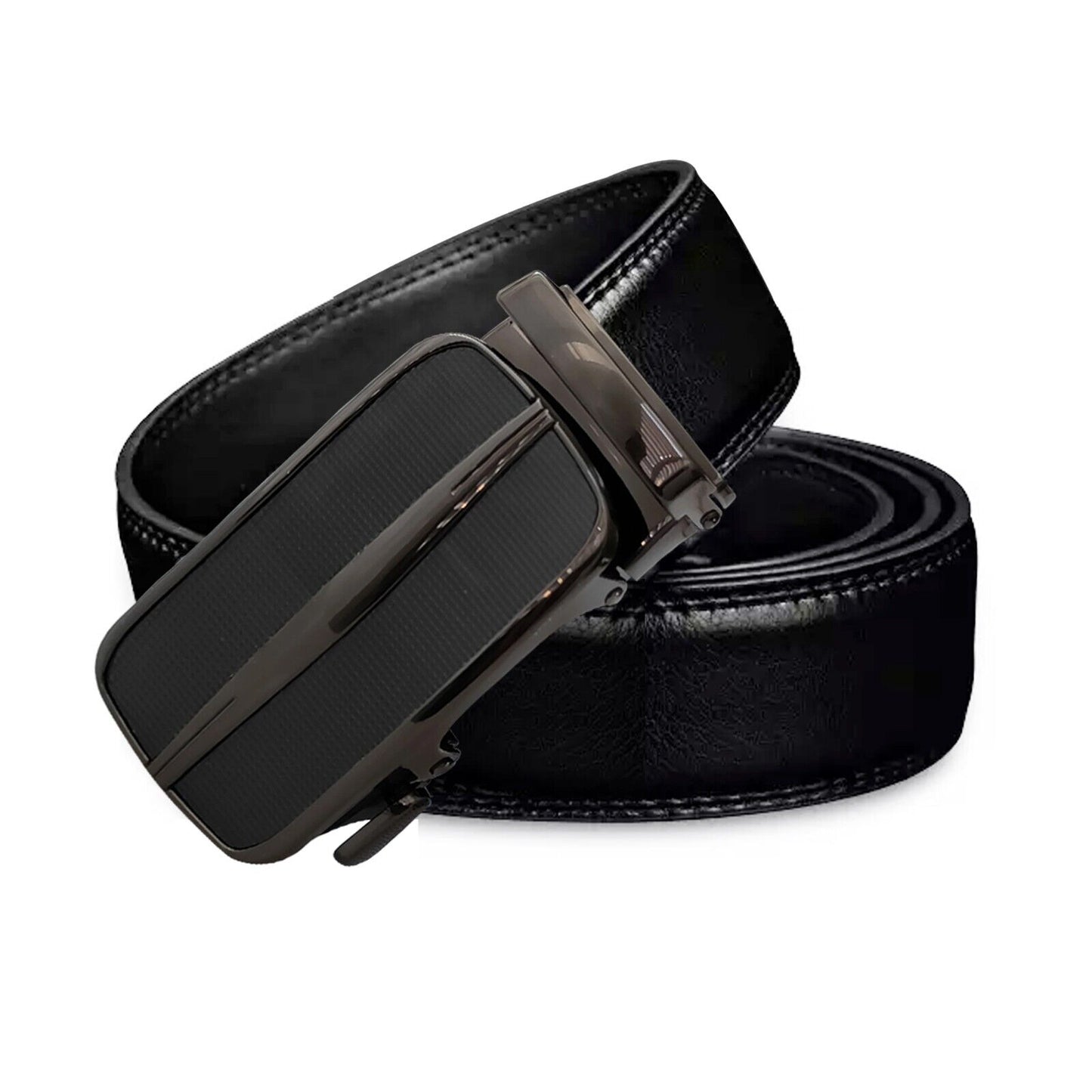 Belt With Slide Buckle Ratchet For Men