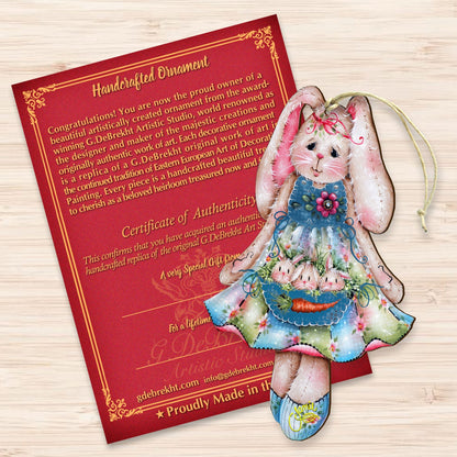 Pocketful of Bunnies Wooden Ornaments by Jamie Mills-Price - Easter Spring Decor - 8457705-MP-3