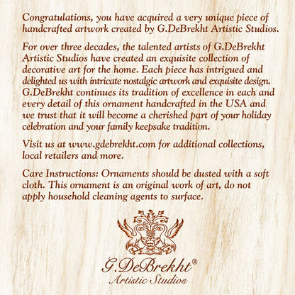 Balthazar Three Kings Mercury Glass Ornament by G. DeBrekht - Nativity Holiday Decor - 772016-3