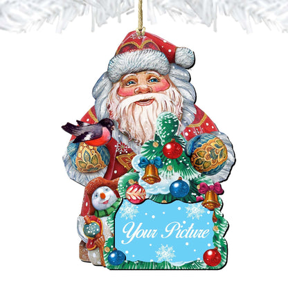 Santa Christmas Picture Frame Ornaments - Ornament for Photo - Christmas Santa Snowman Decor - 8119181PF-3
