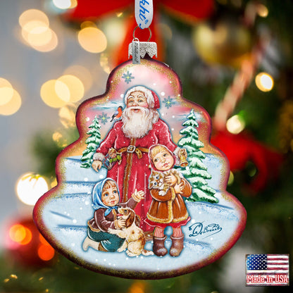 Time to Share Tree Glass Ornament by G. DeBrekht - Christmas Decor - 762-005-1