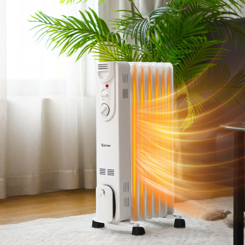 1500W Electric Space Heater with 3 Heat Settings and Safe Protection-1