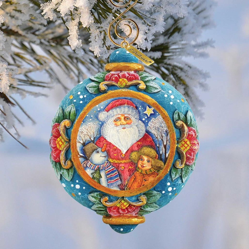 Friendship Sculpted Hand-Painted Christmas Ornament by G. DeBrekht - Christmas Decor - 6102424-0