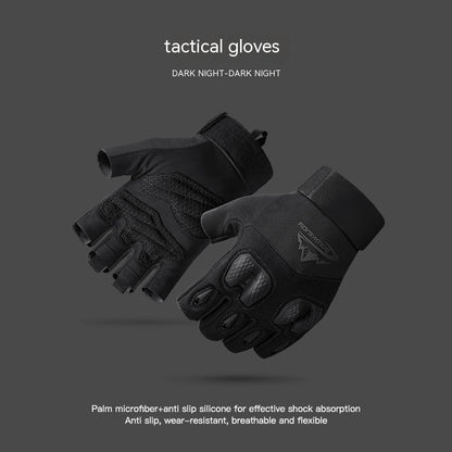 Riding Half Finger Wear-resistant Non-slip Silicone Gloves