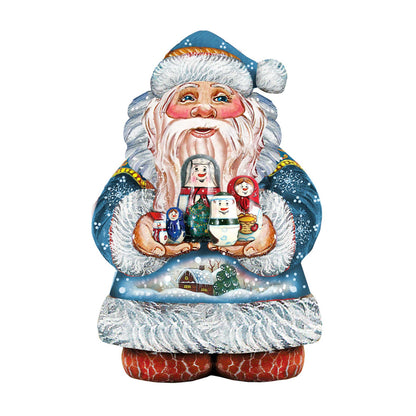 Santa with Matreshka Christmas Door Decor by G. DeBrekht - Christmas Santa Snowman Decor - 8117809H-4