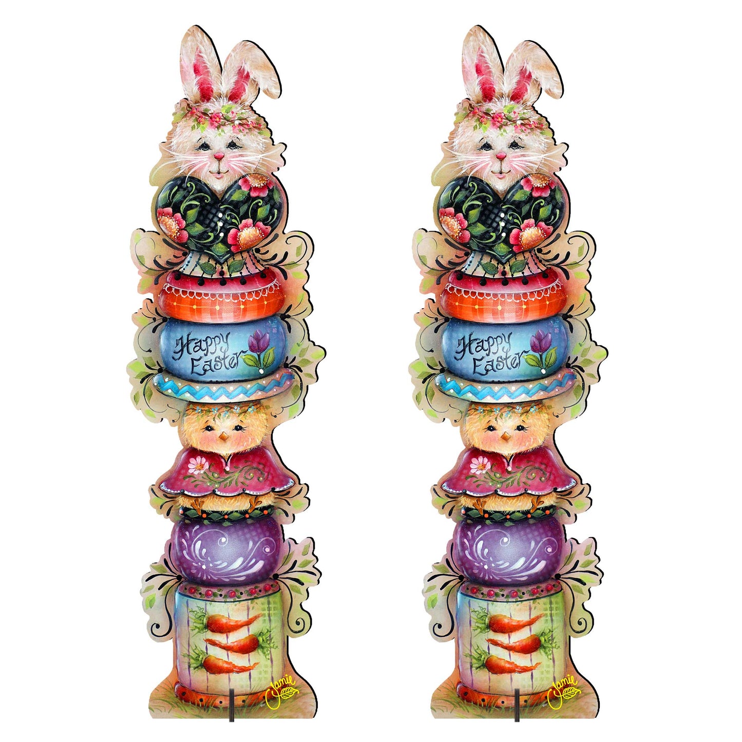 Spring Blessings Set of 2 Walkway Greeters Outdoor by Jamie Mills-Price - Easter Spring Decor - 8457803F-S2-4