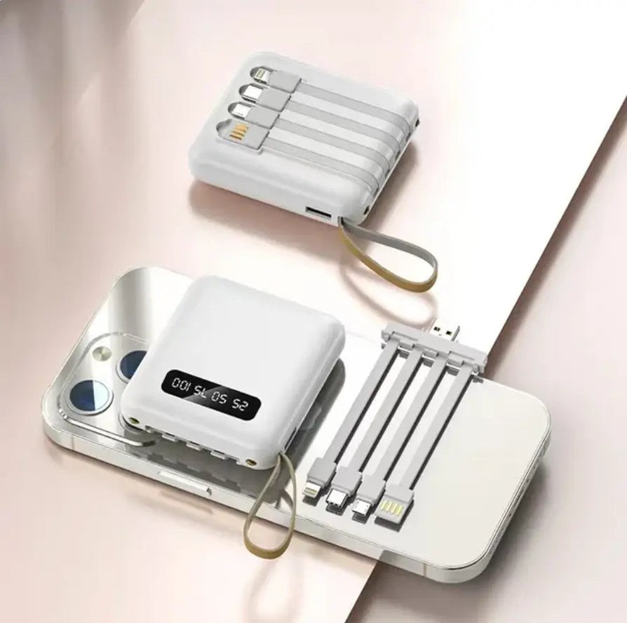 Mini Power Bank for Mobile Phone, External Battery Charger for iPhone, Samsung, Huawei, Xiaomi, 20000mAh