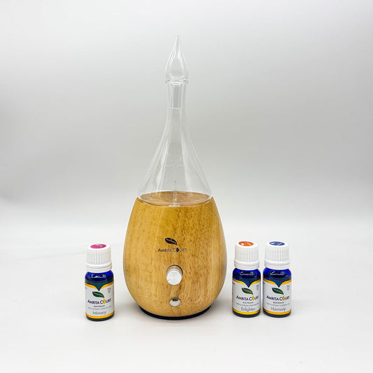 🌸 Femininum Ritual Bundle – Celeste Waterless Diffuser + Women's Essential Oils-0