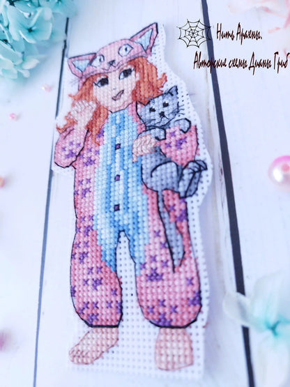 Meow - PDF Cross Stitch Pattern-1