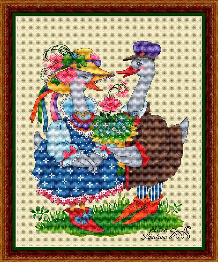 Geese - PDF Cross Stitch Pattern-0