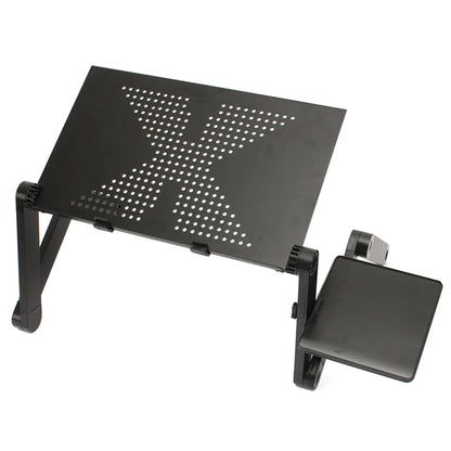 Adjustable Aluminum Laptop Desk With Mouse Pad