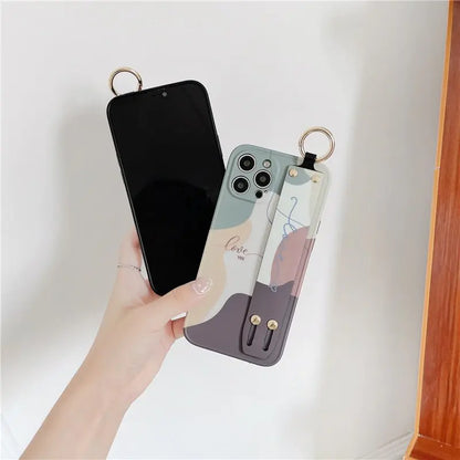 Artistic Wrist Strap Case for iPhone