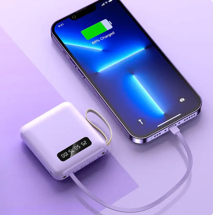 Mini Power Bank for Mobile Phone, External Battery Charger for iPhone, Samsung, Huawei, Xiaomi, 20000mAh