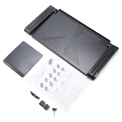 Adjustable Aluminum Laptop Desk With Mouse Pad