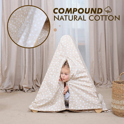 Play Tent Cover with Mat for Climbing Triangle Ladder-4