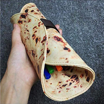 Burrito Roll Pencil Case