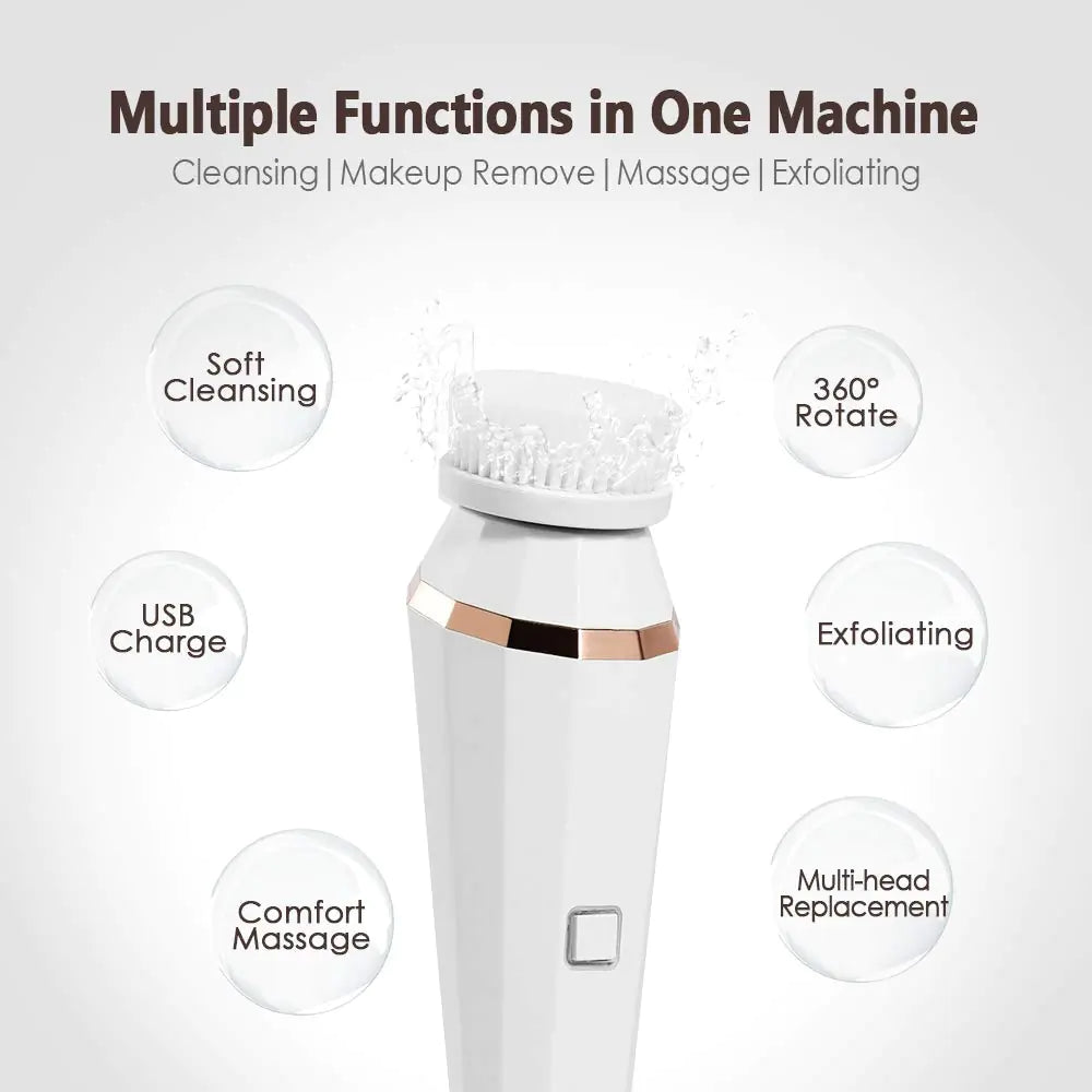 4 In 1 Facial Cleansing Brush