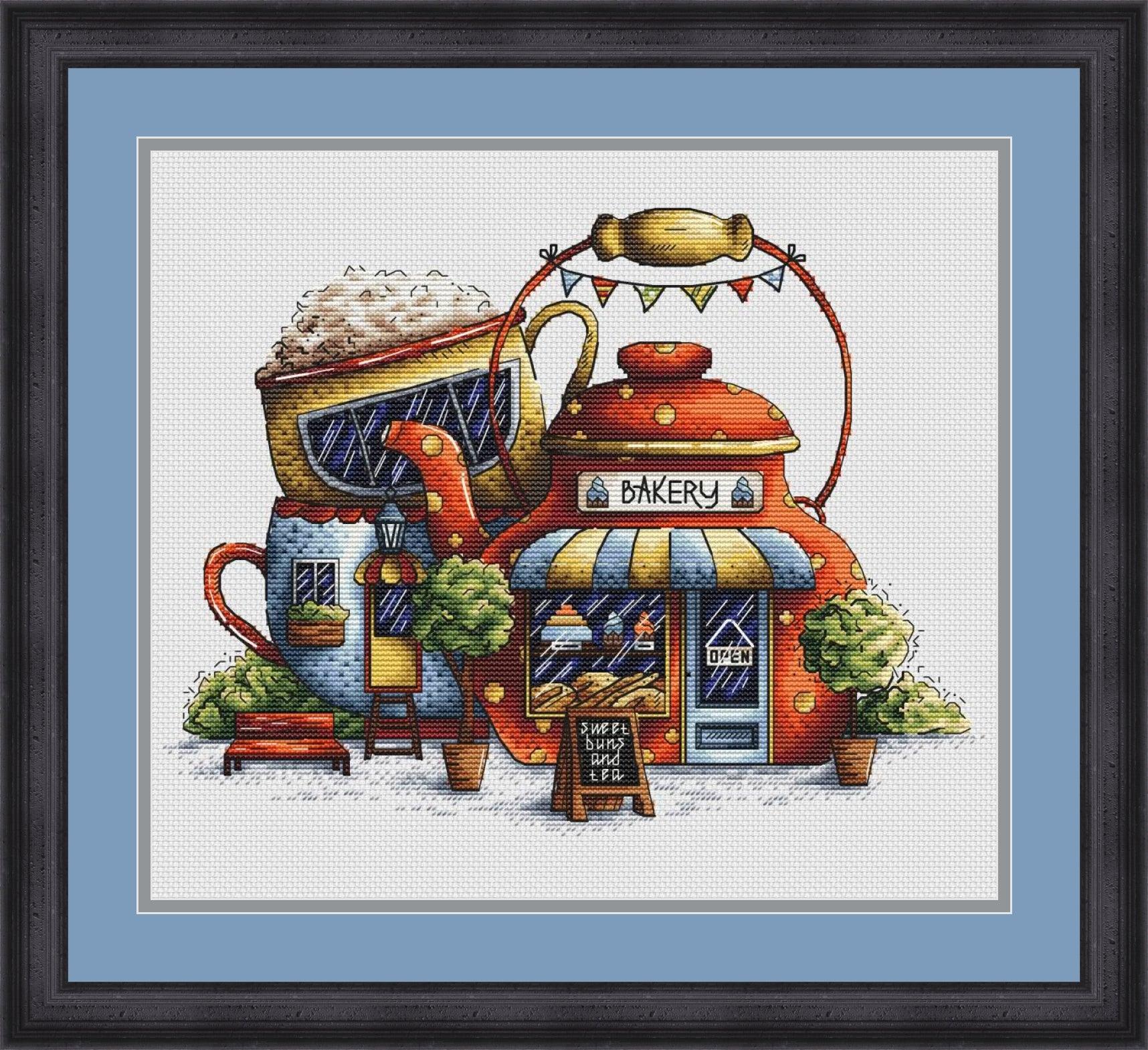 Tea Bakery. Kitchen Still Life - PDF Cross Stitch Pattern-0