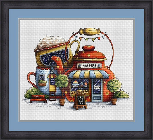 Tea Bakery. Kitchen Still Life - PDF Cross Stitch Pattern-0