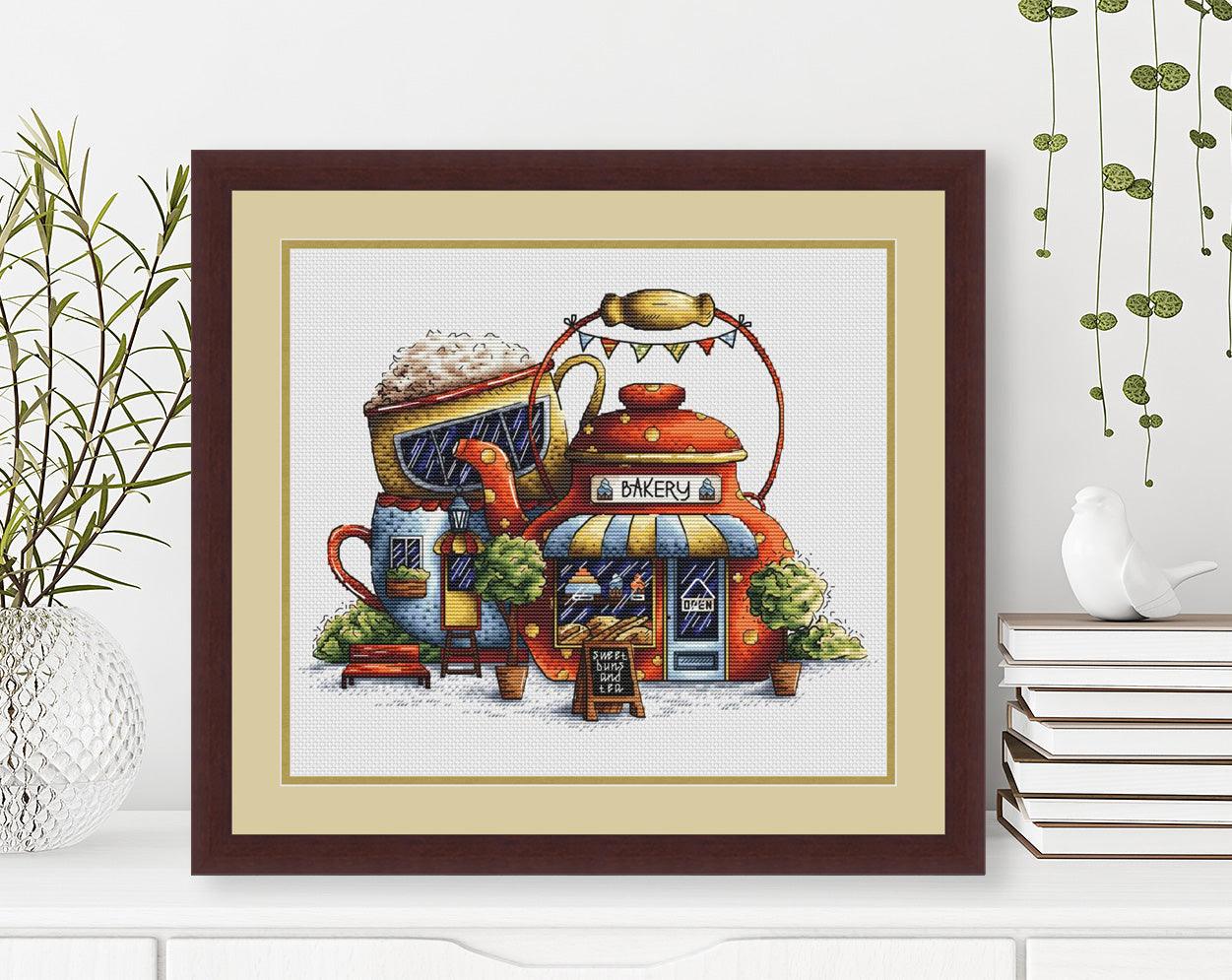 Tea Bakery. Kitchen Still Life - PDF Cross Stitch Pattern-1
