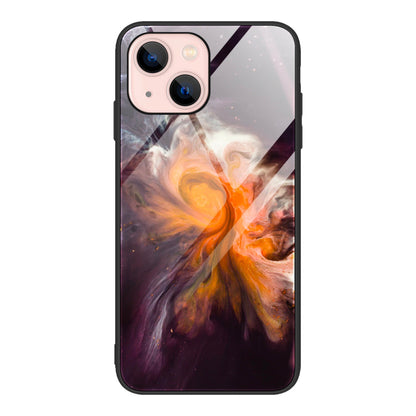 tpu tempered glass phone case for iPhone13 marble glass case-0