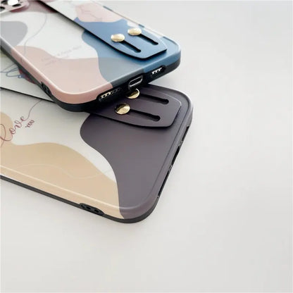 Artistic Wrist Strap Case for iPhone